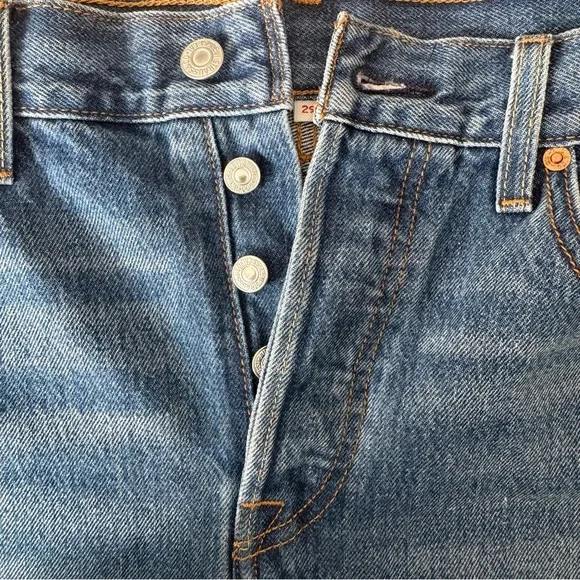 Levi's Raw Edge Denim Mini Skirt - Picture 3 of 6